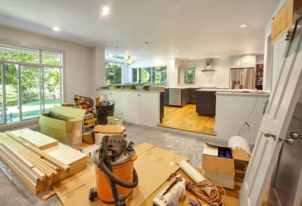 Professional Cabinet Refacing technician working in Thornton, PA